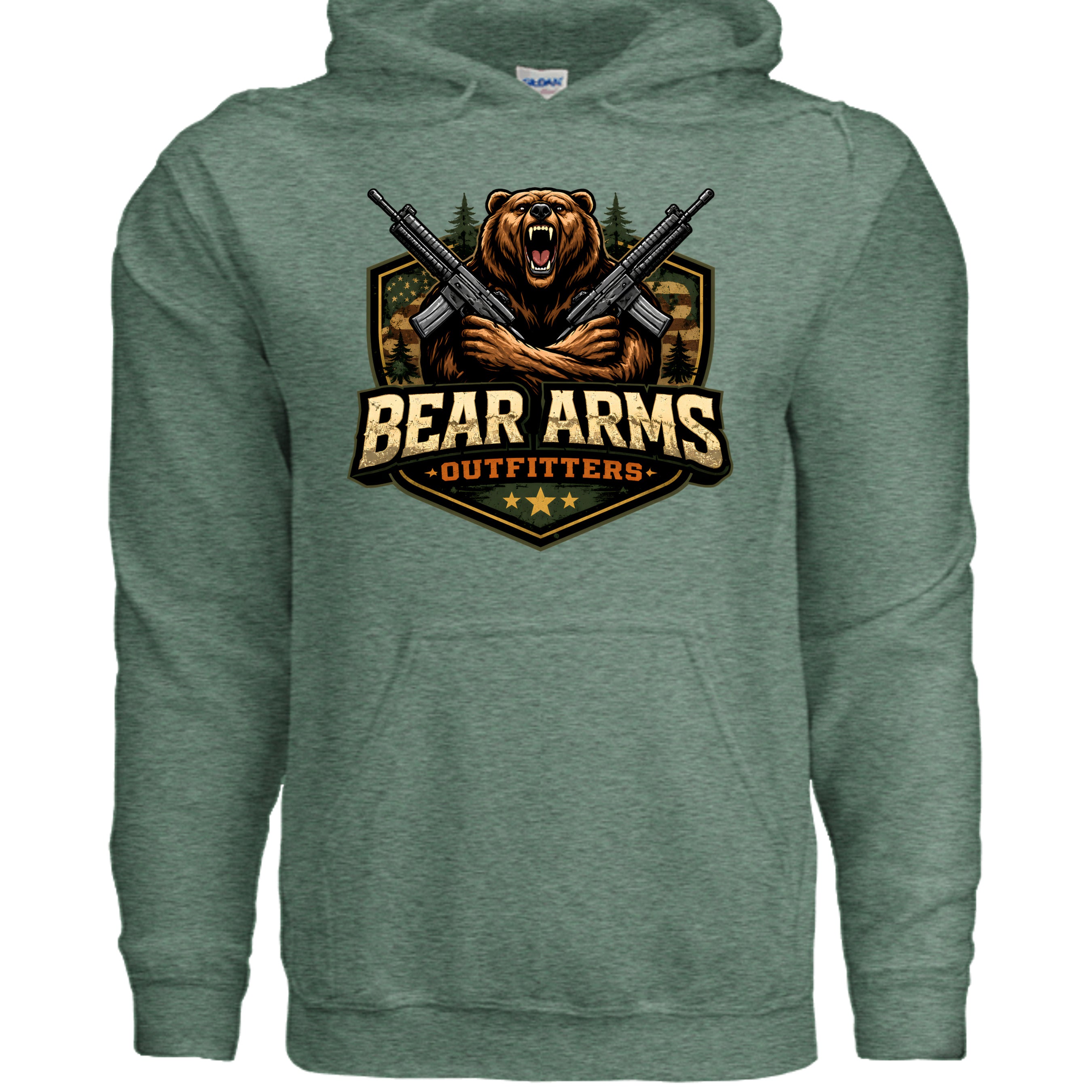 Heather Sport Dark Green - G185 - FRONT