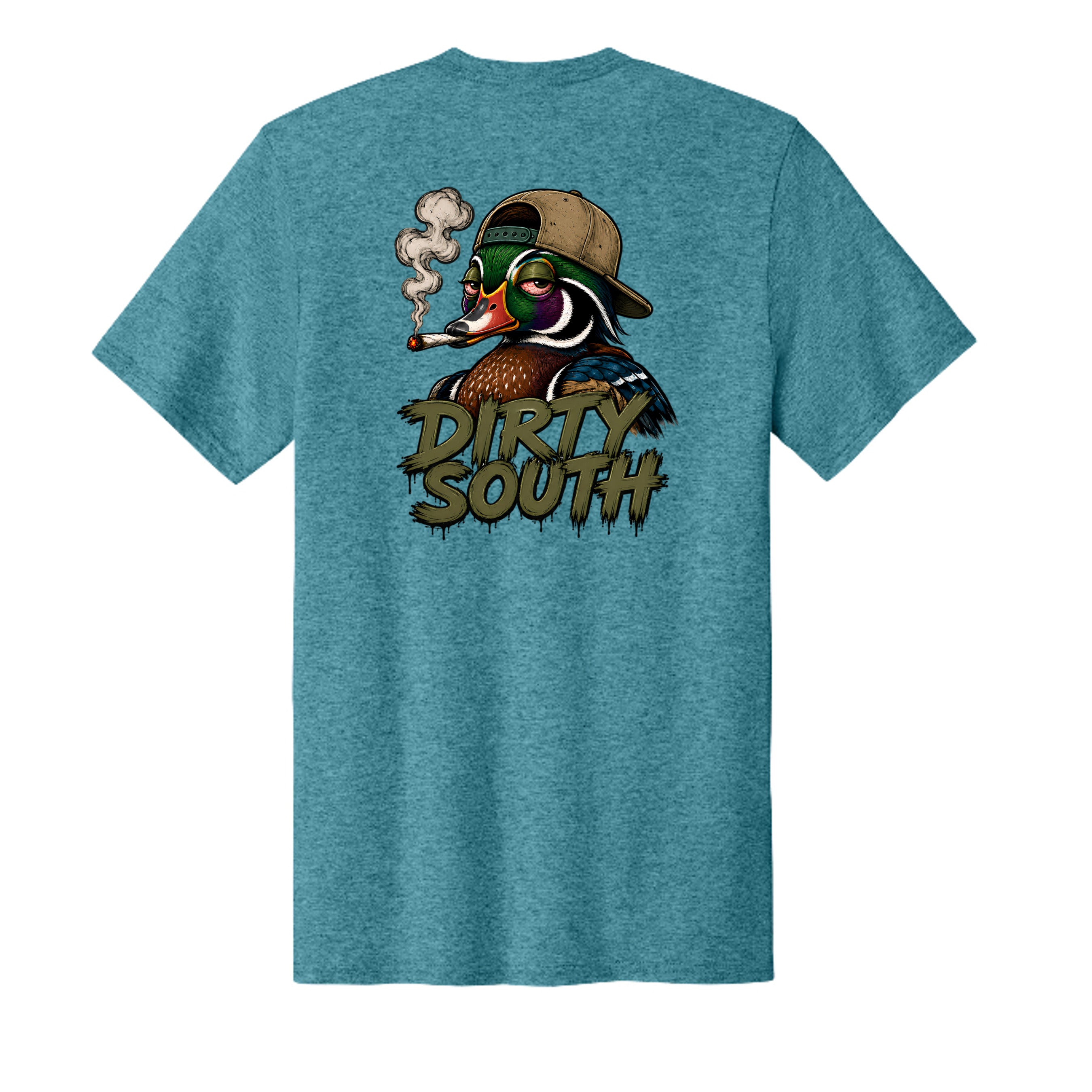 Vivid Teal Heather - PC43 - BACK