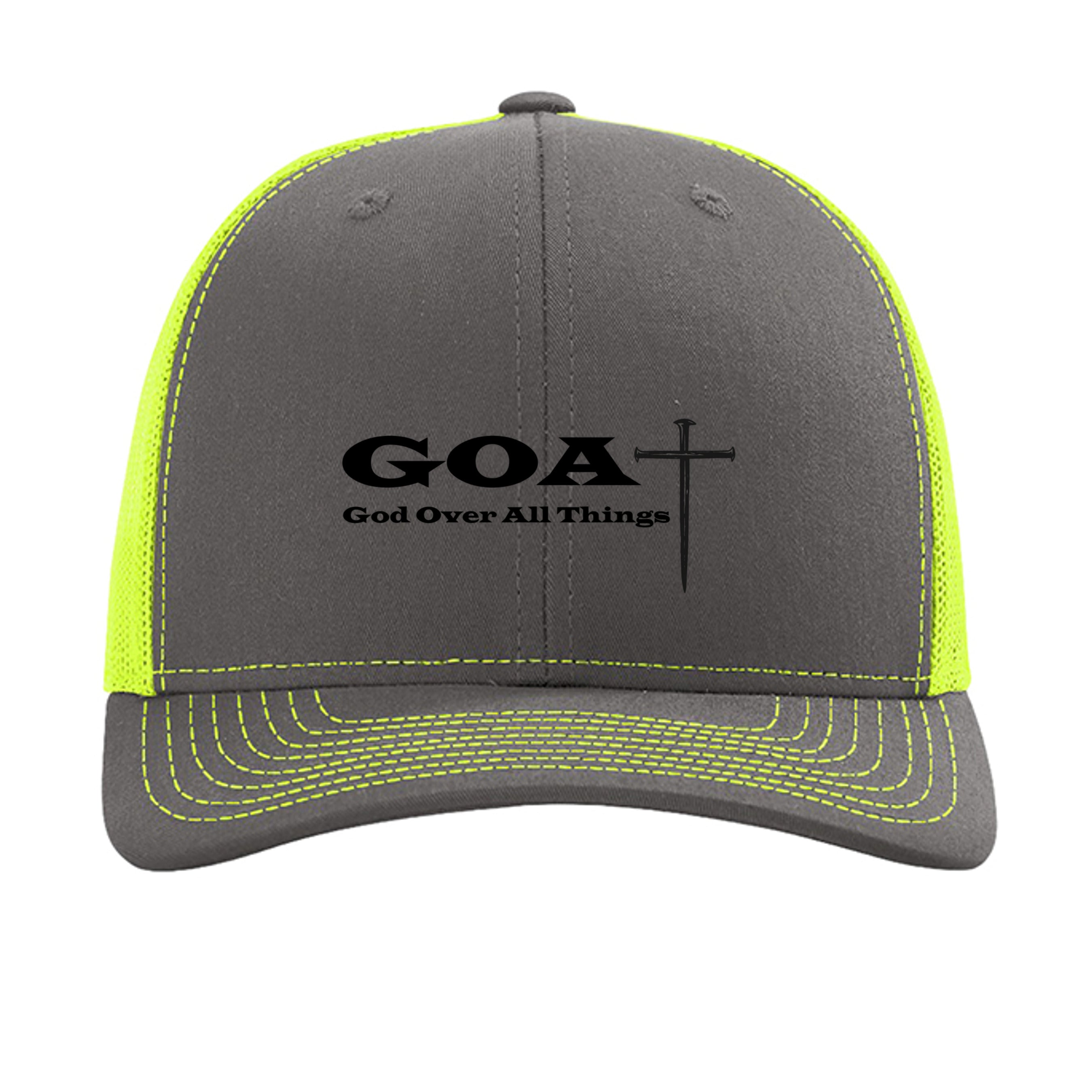 Charcoal/ Neon Yellow - 112 - FRONT