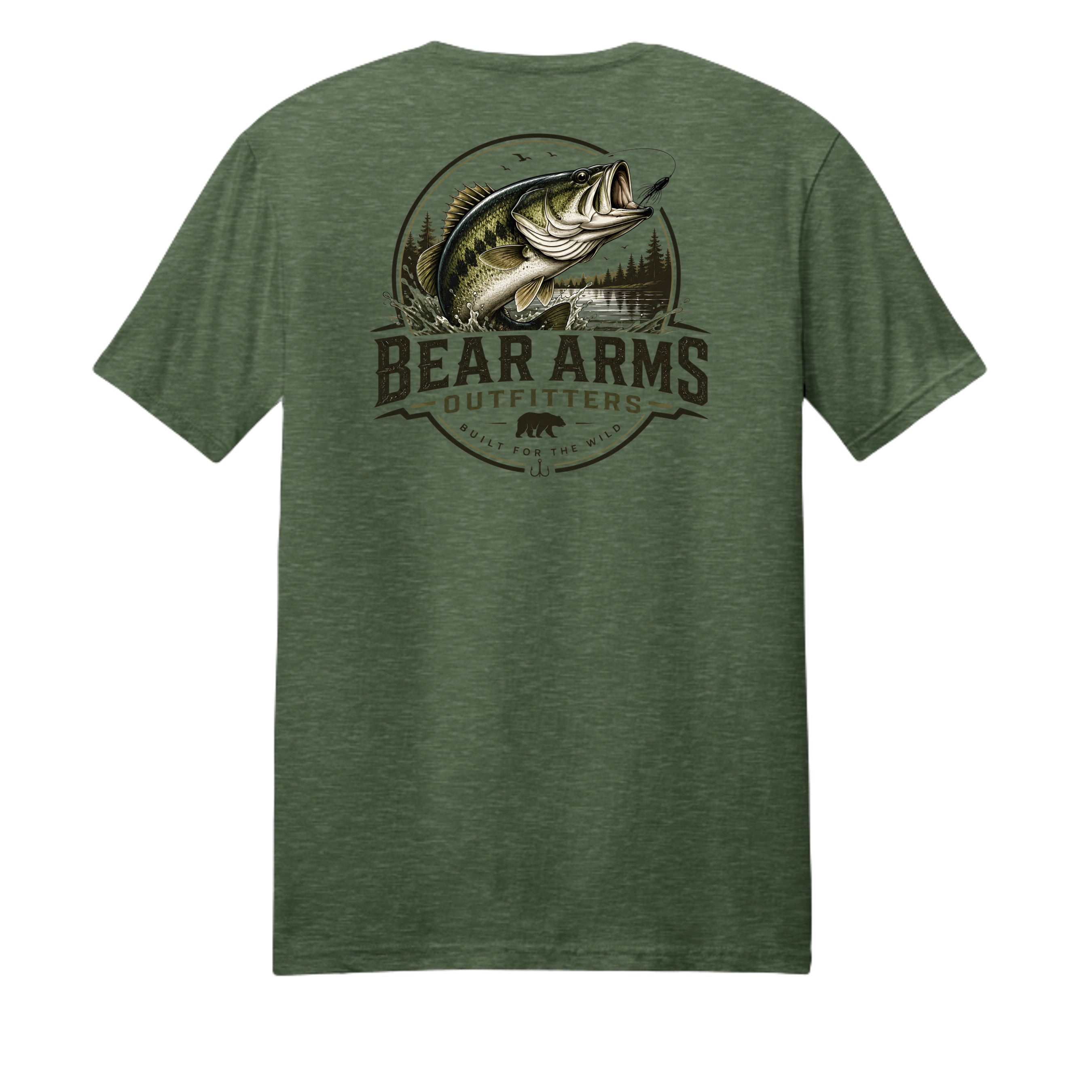 Forest Green Heather - PC455 - BACK
