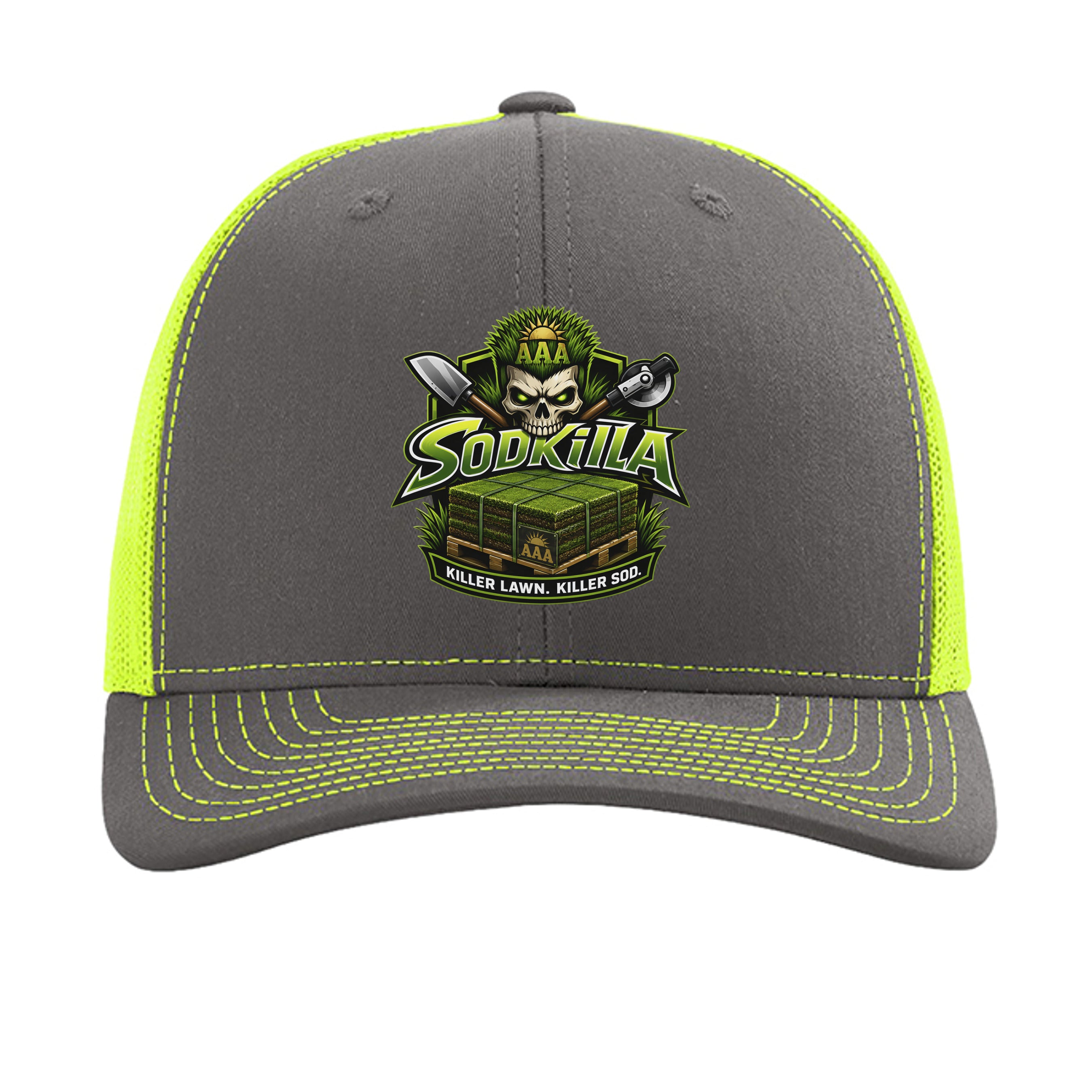 Charcoal/ Neon Yellow - 112 - FRONT